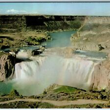 c1960s Twin Falls, ID Shoshone Falls Waterfall Birds Eye Rainbow Niagara PC A241 picture