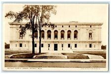 c1910's Detroit Public Library Building Detroit Michigan MI RPPC Photo Postcard picture