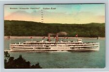 Hudson River NY-New York, Steamer Alexander Hamilton c1929 Vintage Postcard picture