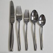 Oneida Camlynn Cleo Stainless Flatware Set Service For 8 & 5 Serving Pcs Frosted picture