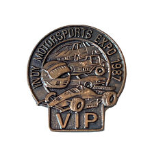 1987 Indy Motorsports Expo VIP Indianapolis 500 IndyCar Race Track Car Lapel Pin picture