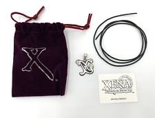 Vintage Xena Warrior Princess Calligraphic X Pendant Necklace - Official Product picture