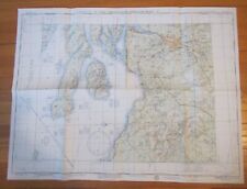 Vintage 1950’s USAF Approach Chart Map—Greenock, Scotland picture