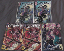 lot of 5 vintage catwoman comics dc picture