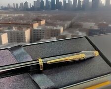 CROSS Century II B/P Pen in Black Lacquer with 23K Gold Trim - NEW in Box picture