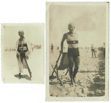 Tel Aviv Israel Palestine postcard & mini photo - Maccabi Swimmer sport Judaica picture