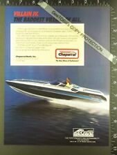 1988 ADVERTISEMENT for Chaparral Villain IV speed power boat picture
