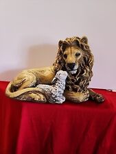Joseph Studio Lion and Lamb Laying Together Religious Christmas Figurine picture