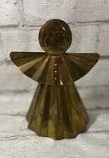 Christmas Angel Brass Candle Holder 7.5