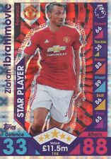 194 ZLATAN IBRAHIMOVIC SWEDEN MANCHESTER UNITED CARDS PREMIER LEAGUE 2017 TOPPS picture