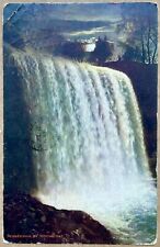 MINNEHAHA BY MOONLIGHT waterfall 1910 Vintage Postcard picture