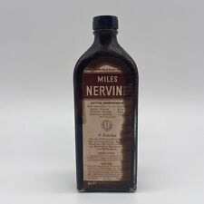 Vintage Miles Nervine Partially Full Medicine Bottle picture