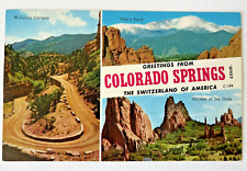 Vtg Postcard The Switzerland Of America Greetings From Colorado Springs Colorado picture