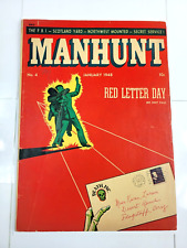 Manhunt #4 Magazine Enterprises 1948 Golden Age 