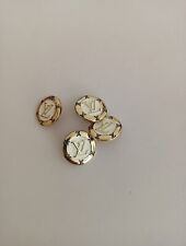 Lot Of 4  LV Shank Button, 18mm Gold Designer Button REPLACEMENT BUTTON picture