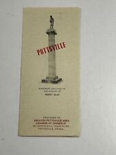 Travel Brochure Vintage Pottsville PA 1960  picture