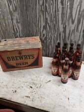 Vintage Drewrys Extra Dry Beer Wax Cardboard Box W/ 24 Bottles South Bend IN picture