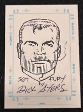 1998 Skybox Sketchagraph Dick Ayers Sgt Nick Fury Sketch Autograph Card AA picture