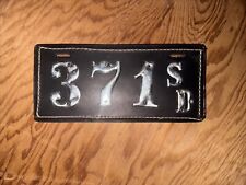 1905-1912 South Dakota Reproduction Leather License Plate picture