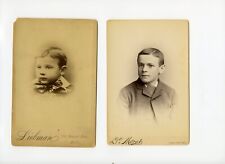 7 Antique Kids' Photographs Cabinet Cards Post Cards Portraits Philadelphia picture