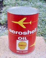 Vintage Aeroshell Oil Can Shell Grade Aviation 80 SAE 40 Full Cardboard Nice picture