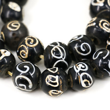 Zen Venetian Trade Beads Black and White Africa JK Brown Collection picture