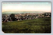 Wilkes Barre PA-Pennsylvania, Aerial Of Town Area, Antique, Vintage Postcard picture