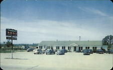 Wilson NC SCARCE Parker's Bar-B-Q Restaurant Hwy 301 1940s-50s cars postcard picture