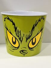 NEW 9 INCH  GRINCH FACE POPCORN BUCKET  picture