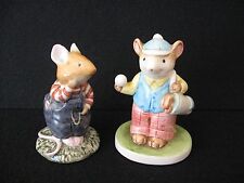 LOT 2 mouse figures ROYAL DOULTON Wilfred Toadflax NAPCOWARE meadow mouse picture