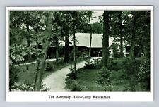 Spruce Creek PA-Pennsylvania, Assembly Hall, Kanesatake, Vintage c1947 Postcard picture