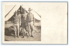 c1910's US Army Soldier Camp Round Lake Minnesota MN RPPC Photo Antique Postcard picture