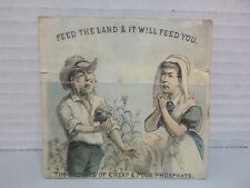 1880 Buffalo Ammoniated Bone Super-Phosphate Metamorphic Advertising Trade Card picture