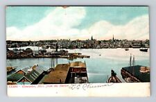 Gloucester MA-Massachusetts, Panoramic View over Harbor, Vintage Postcard picture