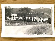 1940s RPPC - MYRTLE CREEK, OREGON vintage real photograph postcard PUBLIC SCHOOL picture