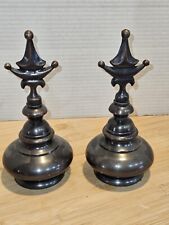 Pair Of Copper Brass Finial Stopper doorstop Paperweight picture