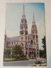Vintage postcard PAUL'S CATHEDRAL Pittsburgh Pennsylvania 1950s street view  picture