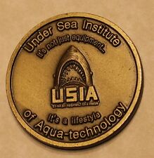 Under Sea Institute of Aqua-Technology USIA Brass Navy Challenge Coin picture