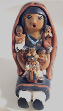 Native American Storyteller Mother Clay pottery Figure Figurine Figure 6 kids picture