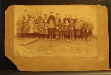 0520----c.1888 Thompson School cabinet photo - Sandy Creek Twp Mercer County PA picture
