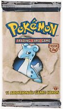 1999 Pokemon 1st Edition Fossil Set Lapras Art Sealed Booster Pack picture