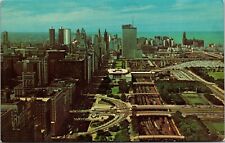 Vintage Postcard Of Downtown Chicago picture