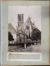 France, Nevers Cathedral, Apse and Tour Vintage Print Era Print picture