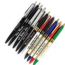 x10 LOT c1960s Salesman Sample Advertising Pens US Pencil CO Unipeco G44 picture
