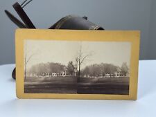 RARE Vintage Stereoview Photo - Houses In Walpole NH Circa 1860. picture