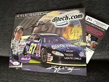 Kyle Busch Signed 2003 NASCAR Promo hero Card JSA Authentication COA Rookie picture