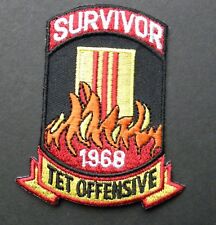 VIETNAM TET OFFENSIVE VETERAN EMBROIDERED PATCH 2.7 INCHES picture