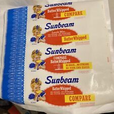 Vintage 1950’s Wax wrapper SUNBEAM Look Ma Bread Miss Sunbeam Grannycore Prop picture