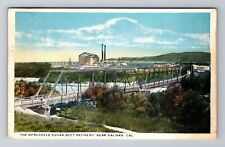 Salinas CA-California, Spreckels Sugar Beet Factory, Vintage c1946 Postcard picture