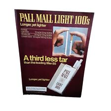 Pall Mall Lights Cigarettes vintage 1980 Magazine Print Ad picture